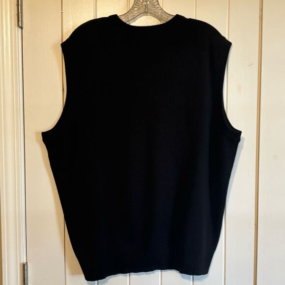 Cypress Links V Neck Sweater Vest Men's Size XL Black - Picture 3 of 5